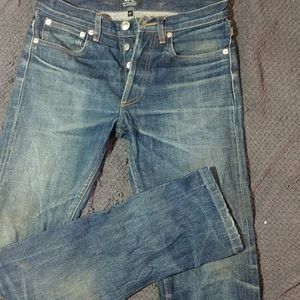 APC petit standard women's denim jeans with fade